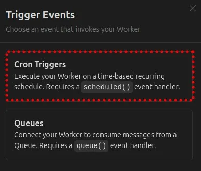 Cloudflare Worker Cron Trigger