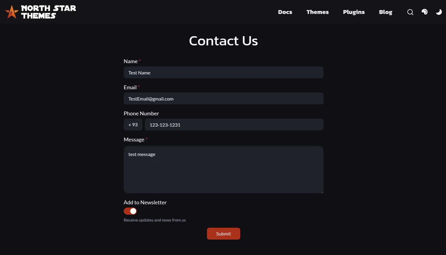 Contact Form Example With AstroJS