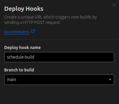 Cloudflare Pages Name Deploy Hook