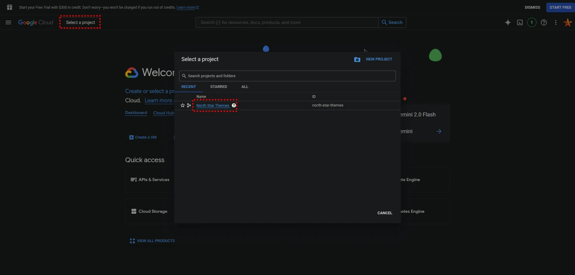 Google Cloud Console IAM & Admin