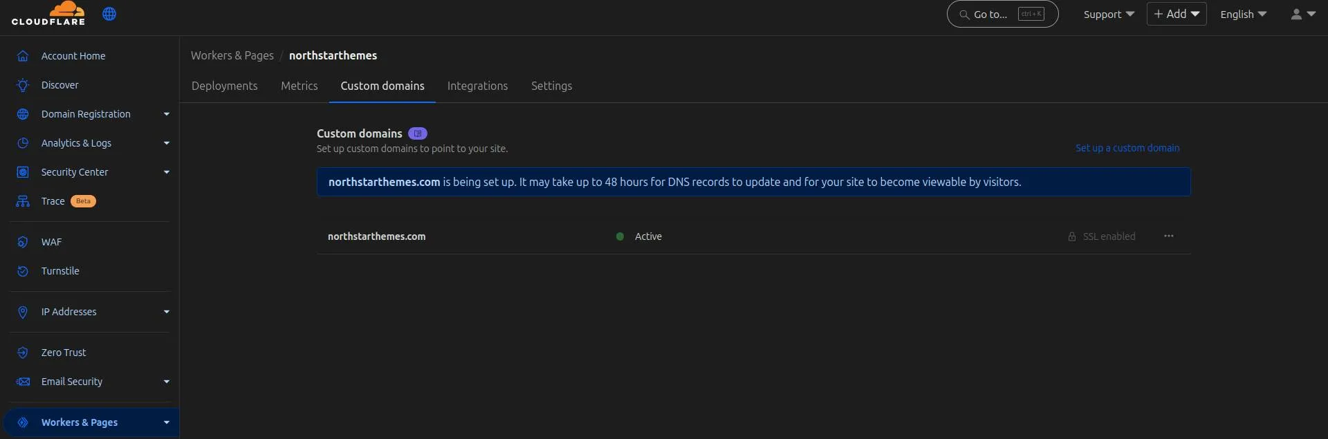 Cloudflare DNS record final confirmation dialog