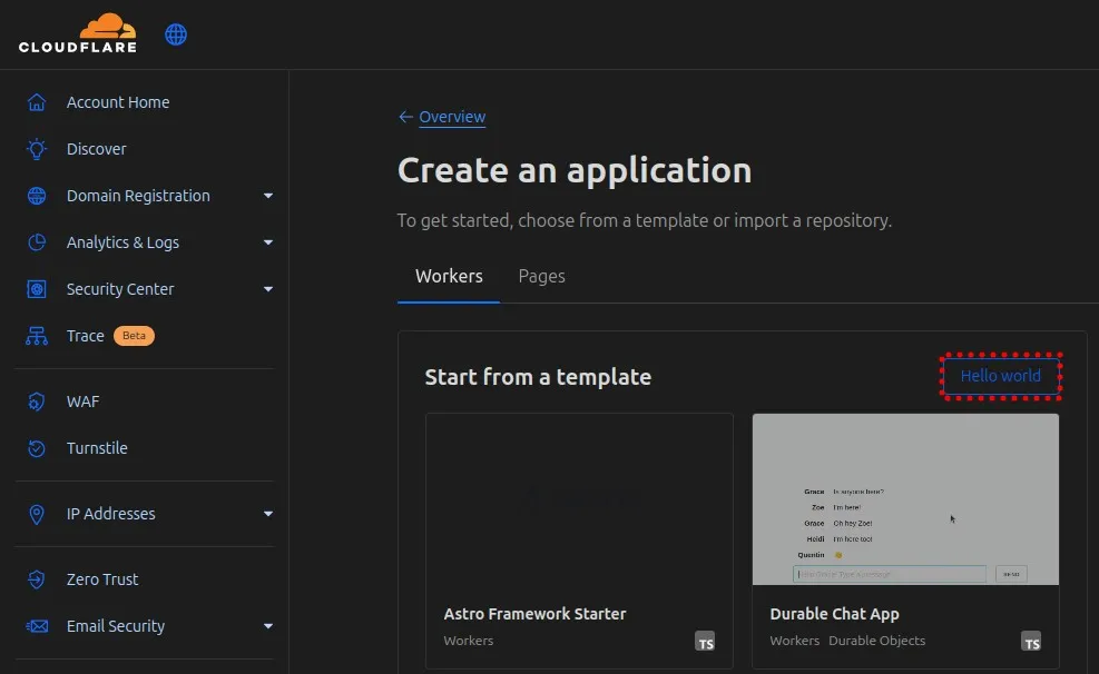 Cloudflare Hello World Worker